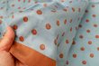 画像4: Khadi Silk Polka dots Print Tassel Scarf (DBL) (4)