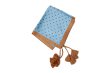 画像1: Khadi Silk Polka dots Print Tassel Scarf (DBL) (1)