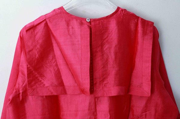 画像6: Khadi Silk Back Button Sailor Blouse (RV) (6)