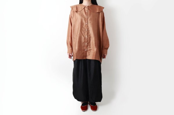 画像12: Khadi Silk Round Collar Over Blouse  (12)