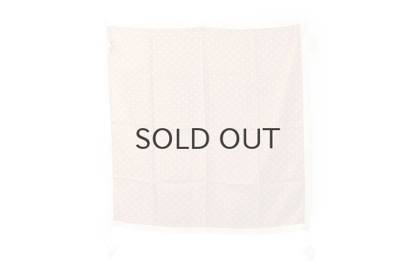 画像2: Khadi Silk Polka dots Print Tassel Scarf (BR) (2)