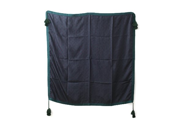 画像2: Khadi Silk Polka dots Print Tassel Scarf (CH) (2)