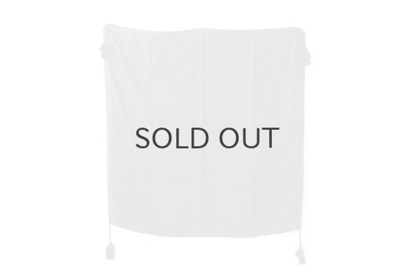 画像2: Khadi Silk Polka dots Print Tassel Scarf (CH) (2)
