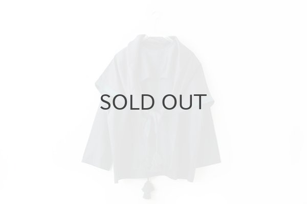 画像6: Khadi Silk Polka dots Print Tassel Scarf (CH) (6)