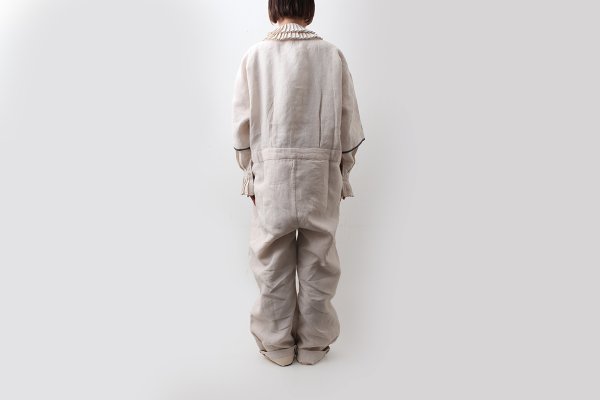 画像17: Khadi Linen Ribbon Overalls (EC) (17)