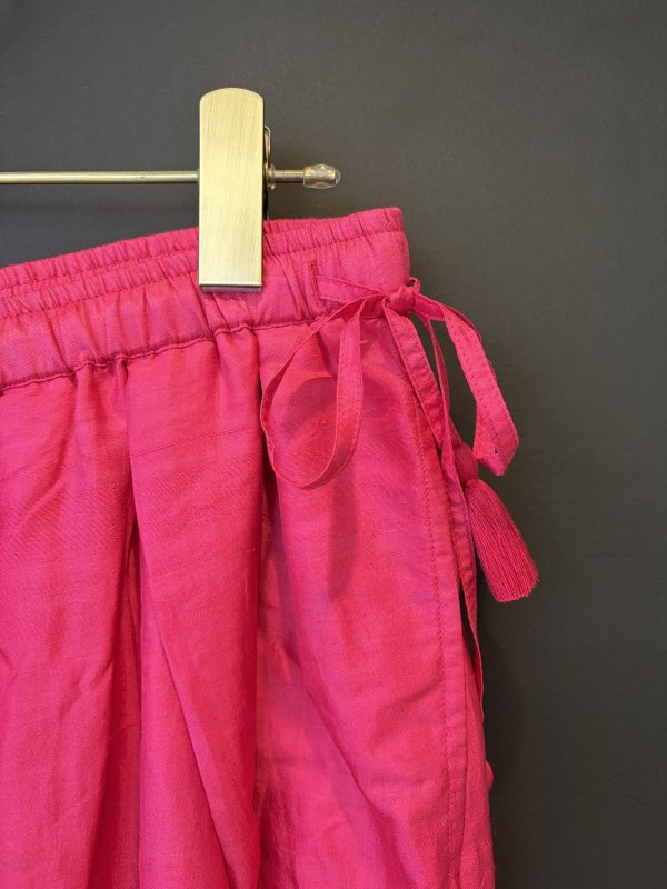 画像3: [30]  Khadi Silk Tuck Gather Balloon Pants (RV) (3)