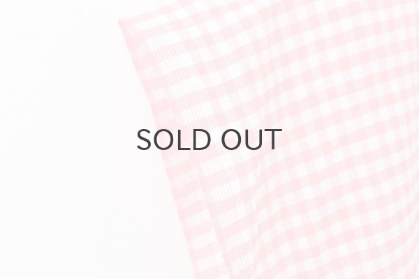 画像8: Khadi Linen Cotton Gingham Check Gingham Ribbon Gilet (RD) (8)