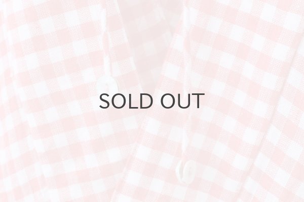 画像12: Khadi Linen Cotton Gingham Check Gingham Ribbon Gilet (RD) (12)