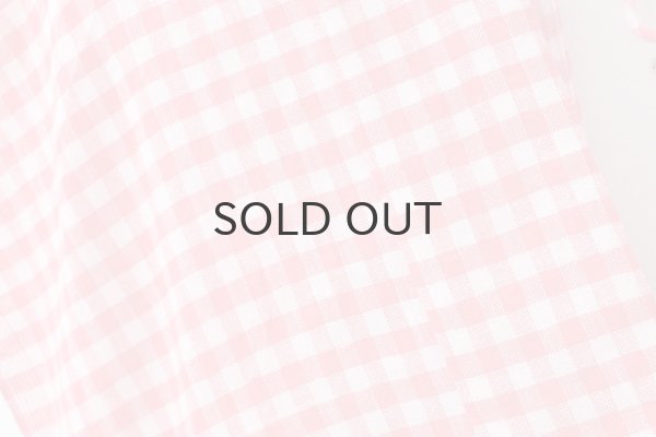 画像9: Khadi Linen Cotton Gingham Check Gingham Ribbon Gilet (RD) (9)