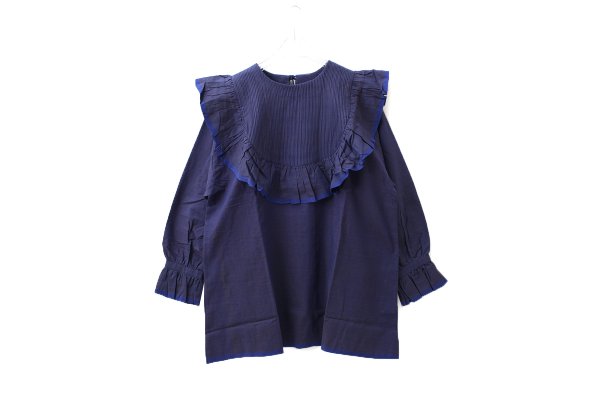 画像1: Khadi Cotton Pintuck Tunic (BL) (1)