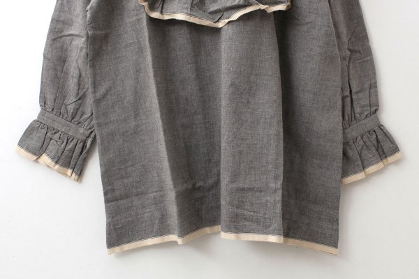 画像5: Khadi Cotton Pintuck Tunic (GY) (5)