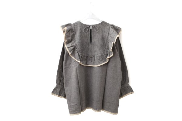 画像6: Khadi Cotton Pintuck Tunic (GY) (6)