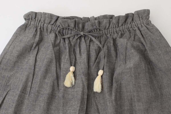 画像6: Khadi Cotton Gather Pants (GY) (6)
