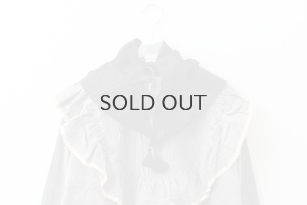 画像7: Khadi Silk Flower Scarf (BK) (7)
