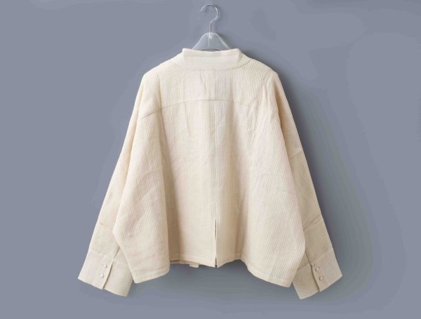 画像3: Khadi Wool Ribbon Raglan Jacket (EC) (3)