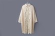 画像1: Khadi Wool Waffle Ribbon Wide Coat (EC) (1)