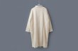 画像2: Khadi Wool Waffle Ribbon Wide Coat (EC) (2)