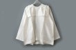 画像2: Khadi Silk Back Button Sailor Blouse (B.WH) (2)