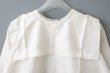 画像4: Khadi Silk Back Button Sailor Blouse (B.WH) (4)