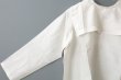 画像5: Khadi Silk Back Button Sailor Blouse (B.WH) (5)