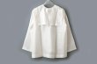 画像3: Khadi Silk Back Button Sailor Blouse (B.WH) (3)