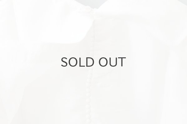 画像7: Khadi Silk Back Button Sailor Blouse (B.WH) (7)