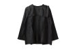 画像1: Khadi Silk Back Button Sailor Blouse (BK) (1)