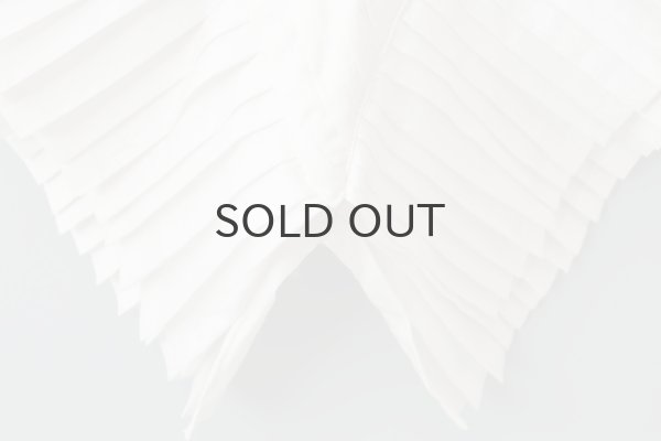 画像6: Khadi Silk Tuck Ruffle Collar (WH) (6)