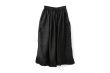 画像1: Gather Tuck Skirt (BK) (1)