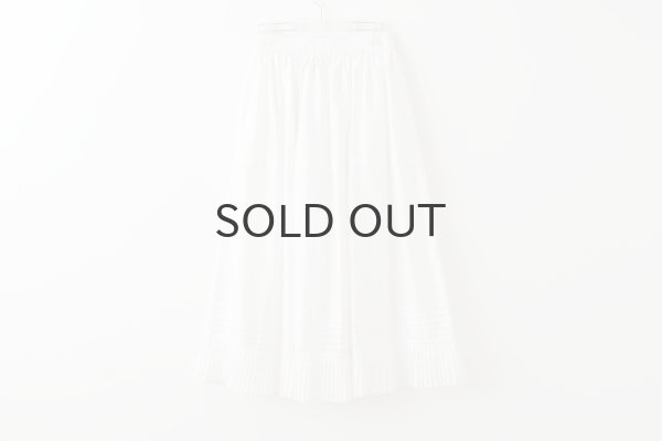 画像2: Gather Tuck Skirt (WH) (2)