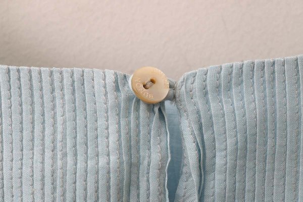 画像7: Khadi Cotton Silk Pin Tuck Ruffle Collar (PBL) (7)