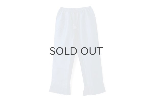 画像1: Khadi Silk Hem Tuck Pants (MBL) (1)