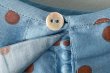 画像8: Khadi Silk Polka dots Print Back Button Sailor Blouse (DBL) (8)