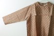 画像3: Khadi Silk Polka dots Print Back Button Sailor Blouse (C.BR) (3)