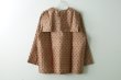 画像2: Khadi Silk Polka dots Print Back Button Sailor Blouse (C.BR) (2)