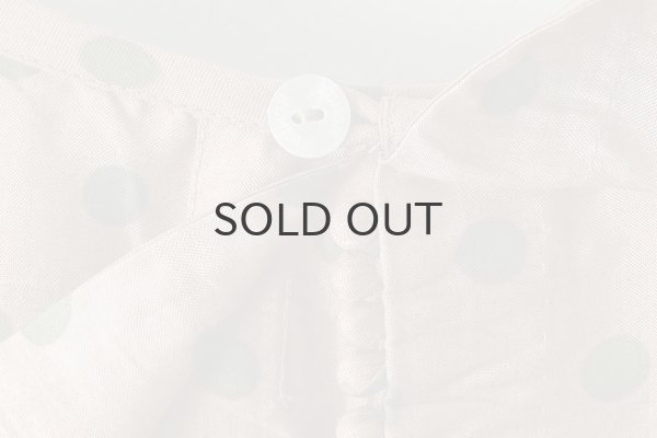 画像8: Khadi Silk Polka dots Print Back Button Sailor Blouse (C.BR) (8)