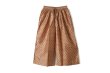 画像1: Khadi Silk Polka dots Print Tuck Pants (C.BR) (1)