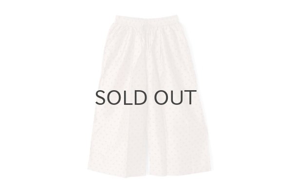 画像1: Khadi Silk Polka dots Print Tuck Pants (C.BR) (1)