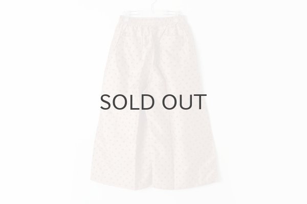 画像2: Khadi Silk Polka dots Print Tuck Pants (C.BR) (2)