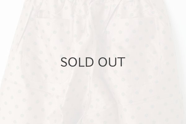 画像7: Khadi Silk Polka dots Print Tuck Pants (C.BR) (7)