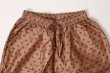 画像3: Khadi Silk Polka dots Print Tuck Pants (C.BR) (3)