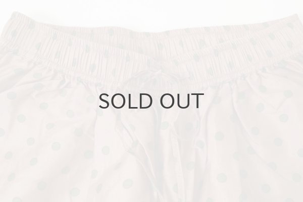 画像4: Khadi Silk Polka dots Print Tuck Pants (C.BR) (4)