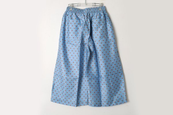 画像2: Khadi Silk Polka dots Print Tuck Pants (DBL) (2)
