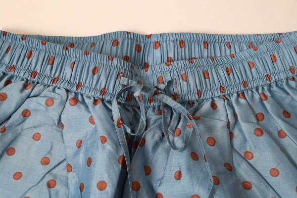 画像4: Khadi Silk Polka dots Print Tuck Pants (DBL) (4)