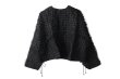 画像1: Khadi Silk Organdy & Embroidery Blouse (BK) (1)