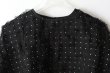 画像4: Khadi Silk Organdy & Embroidery Blouse (BK) (4)