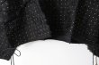 画像7: Khadi Silk Organdy & Embroidery Blouse (BK) (7)