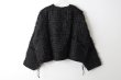 画像2: Khadi Silk Organdy & Embroidery Blouse (BK) (2)