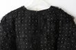 画像9: Khadi Silk Organdy & Embroidery Blouse (BK) (9)