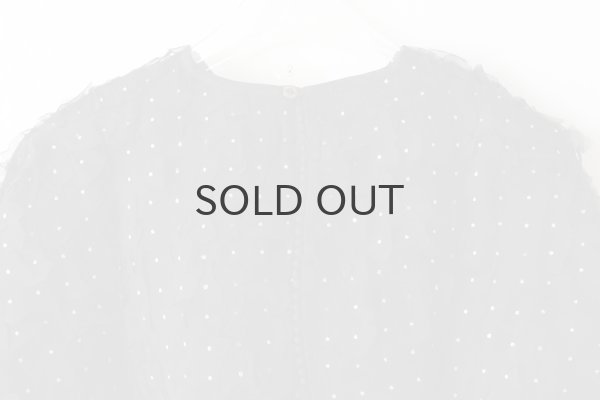 画像9: Khadi Silk Organdy & Embroidery Blouse (BK) (9)